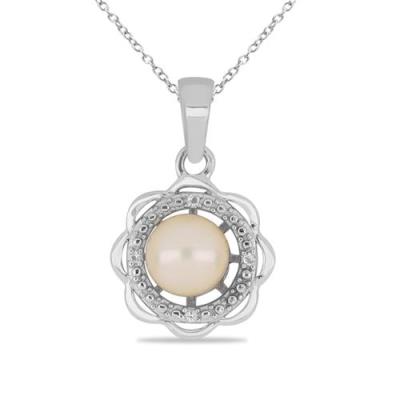 BUY 925 SILVER NATURAL PEACH PEARL GEMSTONE PENDANT